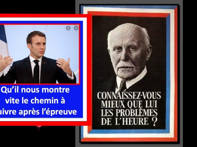 de Vichy sur le culte d’un homme qui incarnait la victoire. de la France en